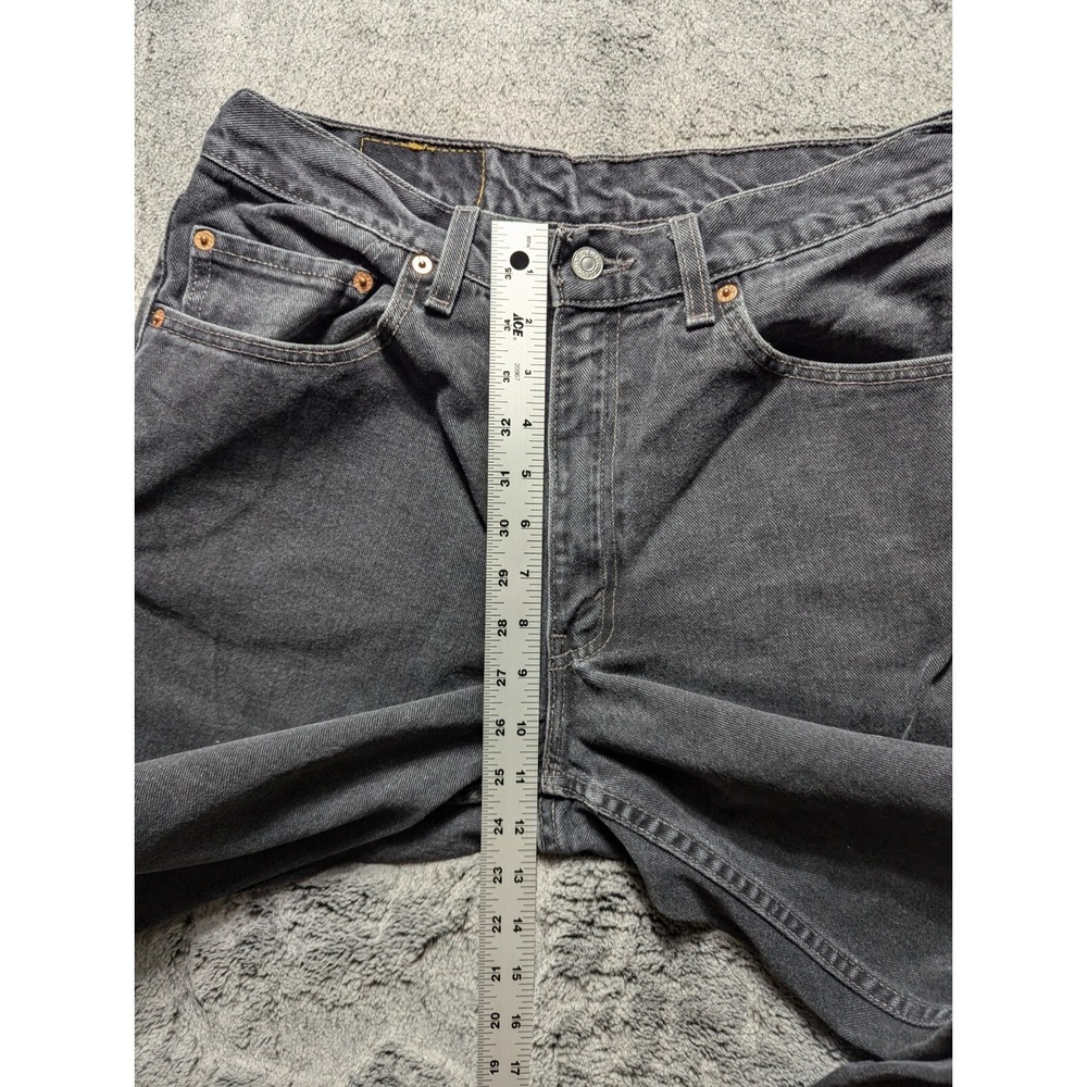 Vintage Levi's 550 Relaxed Fit Jeans Men's Size 34x36 Black Made In USA - Picture 6 of 14